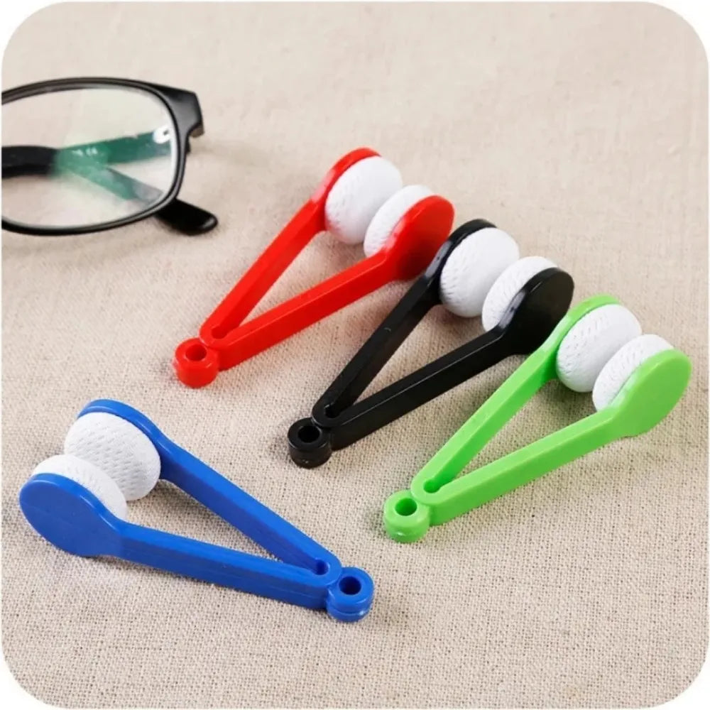 Microfiber Glasses Cleaner Brush – Portable 2-Sided (5 Pack) Eyeglass Cleaner Axl