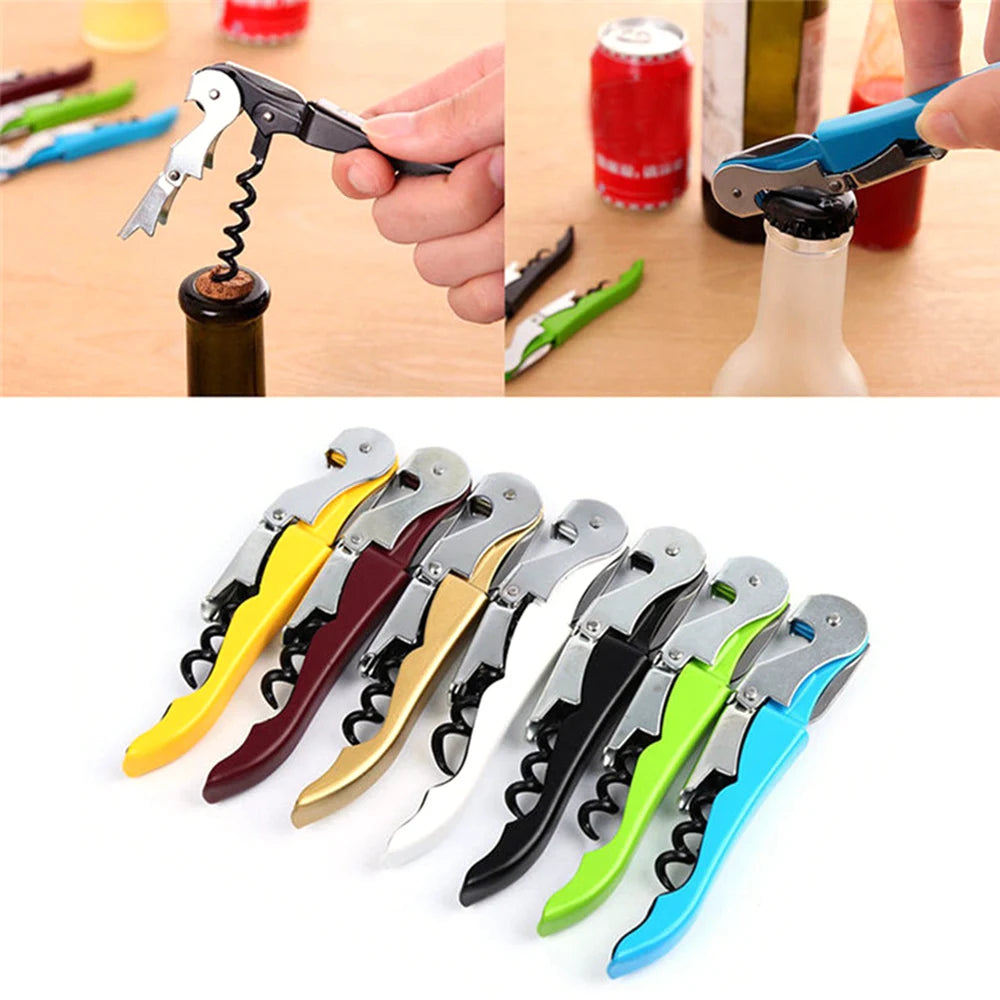 Stainless Steel Corkscrew & Bottle Opener – Multifunction Bar Tool Corkscrew Bottle Opener Axl