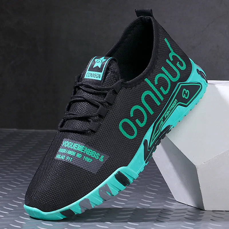Men's Breathable Mesh Slip-On Vulcanized Sneakers | Lightweight Men's Sneakers Axl
