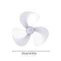 16-Inch Replacement Fan Blade – 3-Leaf PP Plastic for Stand & Desk Fan Fan Blade Replacement Axl White