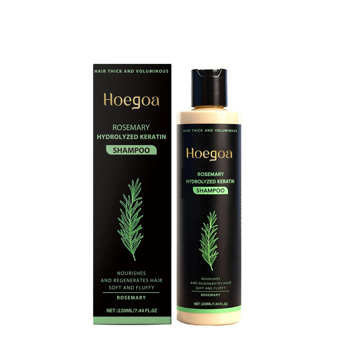 Rosemary Shampoo – Volumizing, Thickening & Oil Control 220ml Hair Care Shampoo Axl 1 PCS