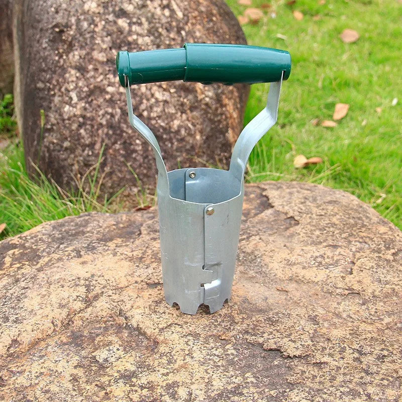 Wood Handle Seedling Planter & Hole Drill Garden Tool Seedling Planting Tool Axl