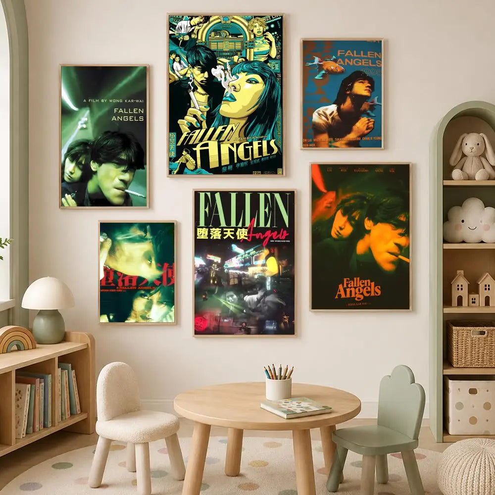 Fallen Angels Movie Poster – Self-Stick HD Waterproof Wall Art Movie Wall Poster Axl