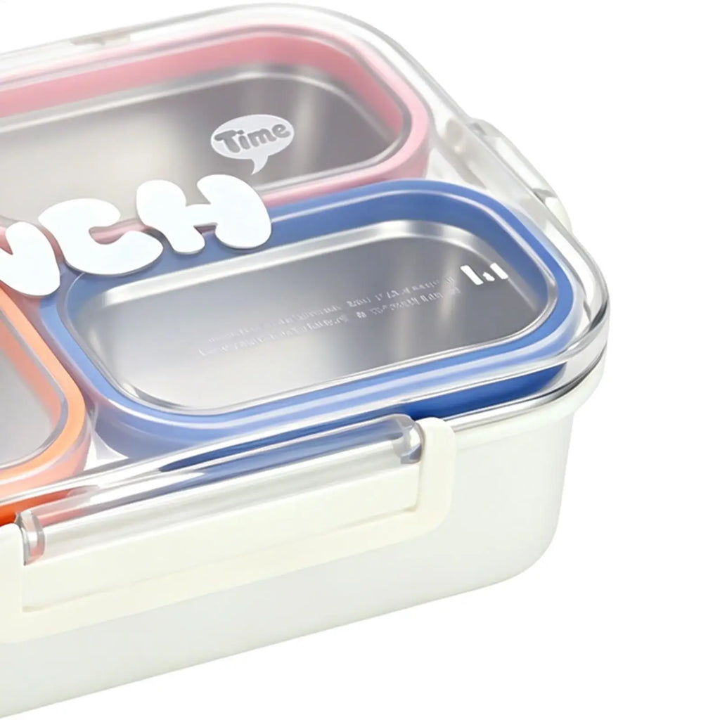 304 Stainless Steel Lunch Box – 3-Compartment Leakproof Bento Stainless Steel Lunch Box Axl