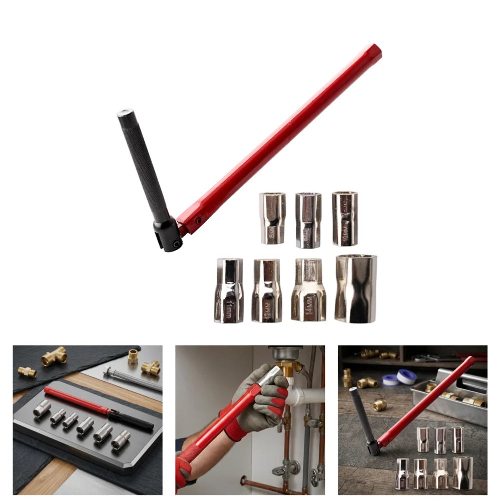 L-Type Socket Wrench Set 8–17mm | Faucet Plumbing Spanner Socket Wrench Set Axl