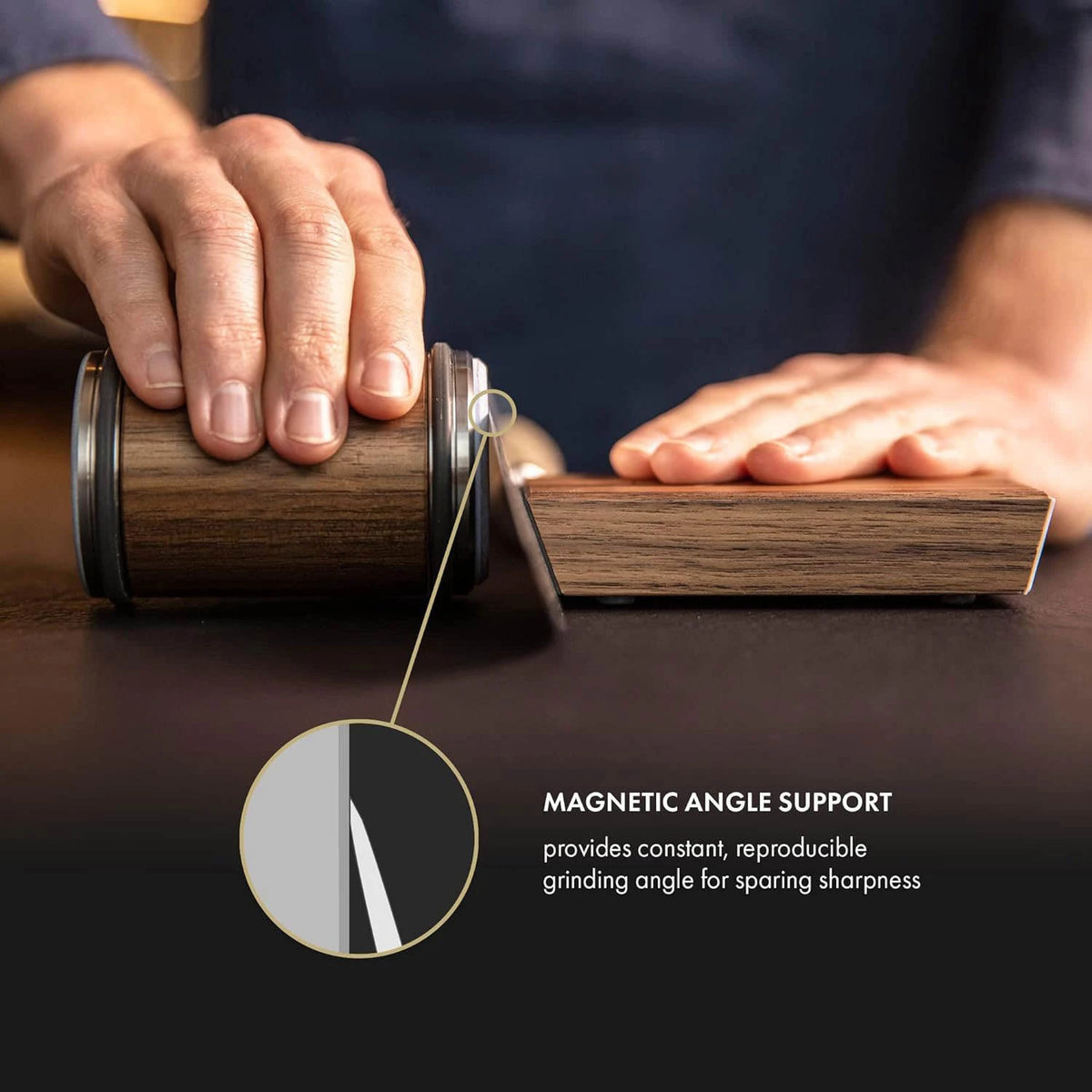 Sunnecko Fixed-Angle Rolling Knife Sharpener Kit | 15° & 20° Knife Sharpener Kit Axl