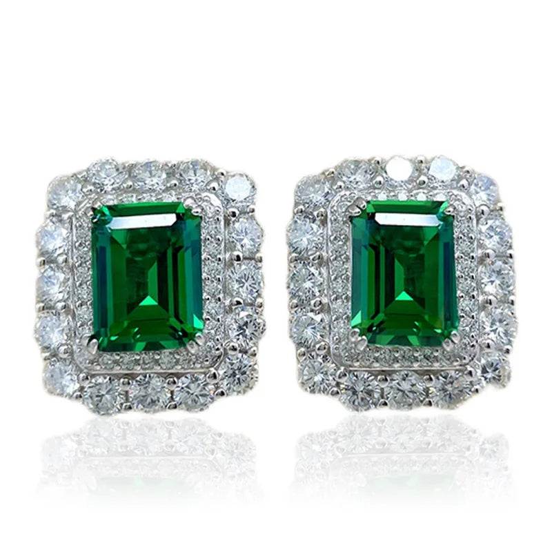 Huitan Cubic Zirconia Stud Earrings – Women's Fashion Jewelry Stud Earrings Axl