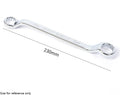 Double End Offset Ring Spanner – Chrome Vanadium Steel Wrench Box End Wrench Axl 16-18mm