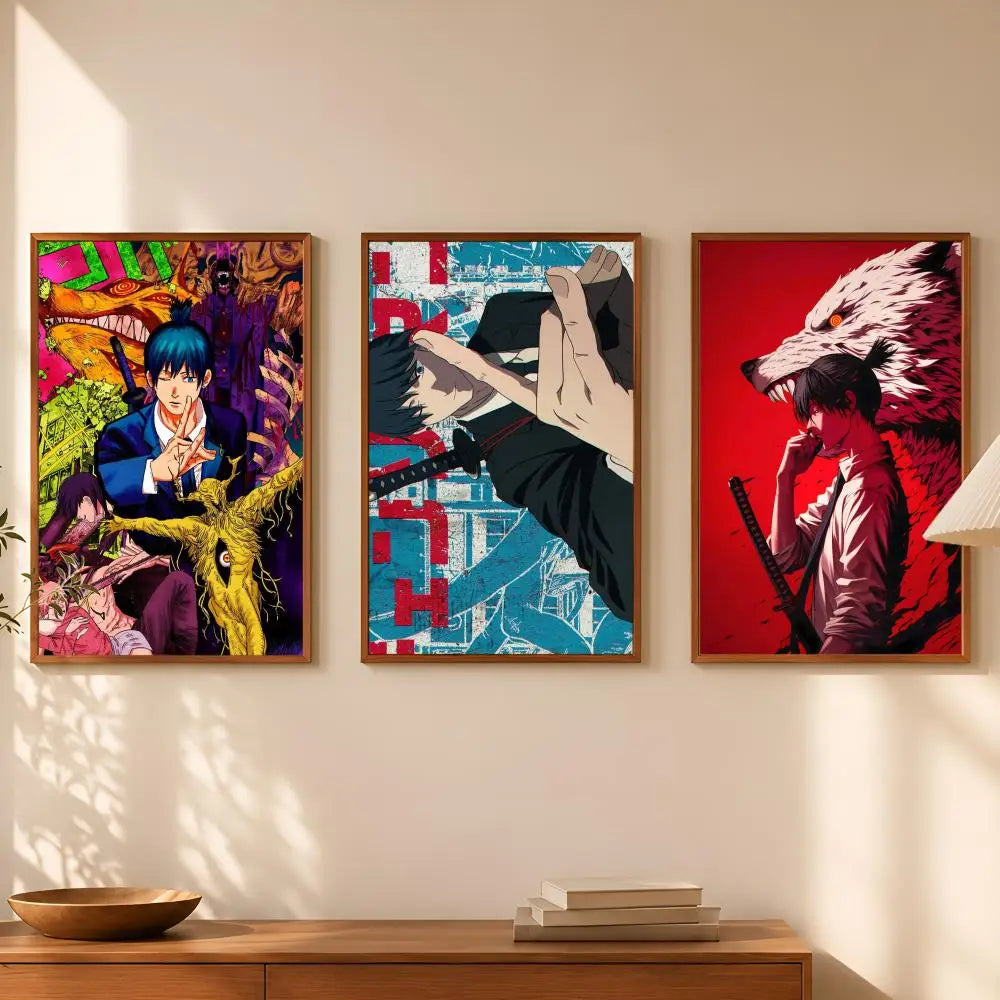 Anime Aki Hayakawa Self-Stick Wall Art Poster | HD Waterproof Anime Wall Poster Axl