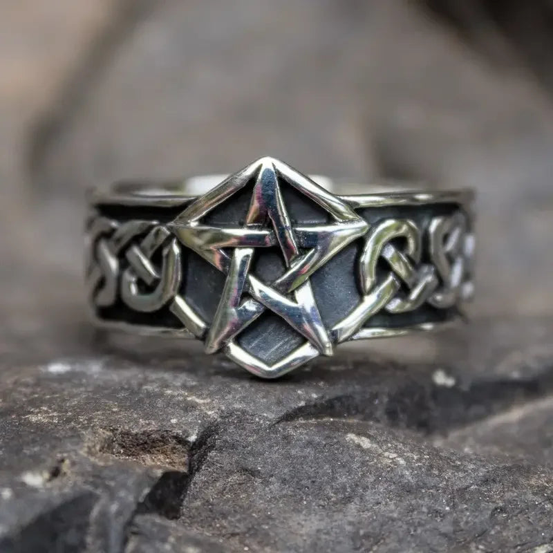 Huitan Retro Punk Star Ring – Vintage Rock Fashion Jewelry Fashion Ring Axl