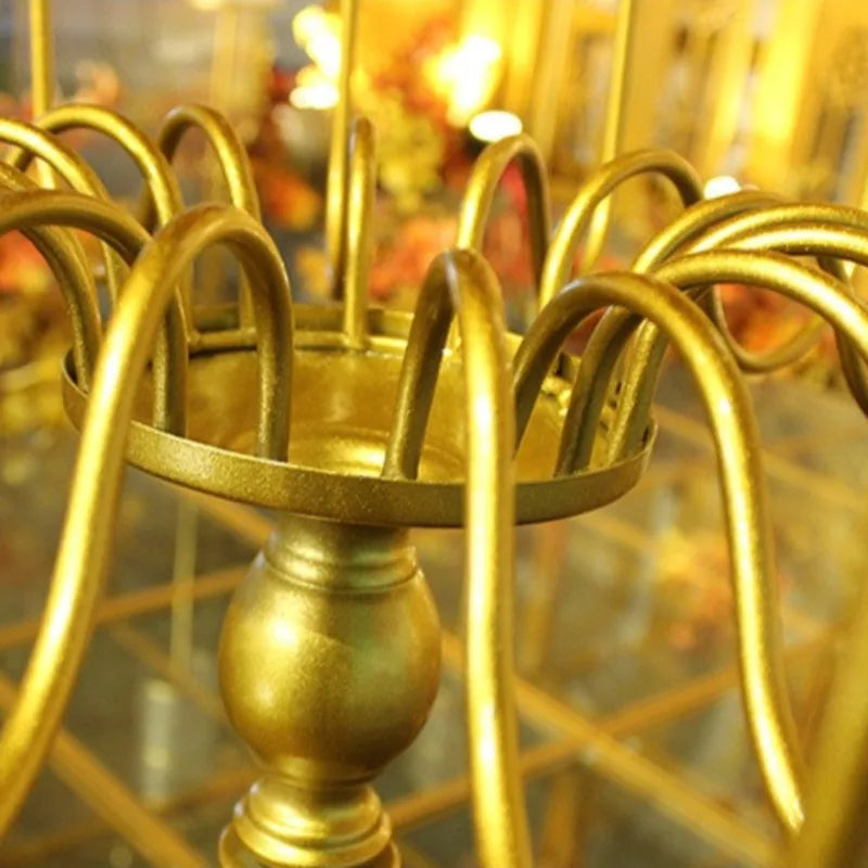 Giant Iron Floor Candlestick Holder – Luxury Wedding Decor Floor Candle Holder Axl