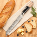 67-Layer Damascus Steel Bread & Cake Slicing Knife Damascus Bread Knife Axl Bread Knife