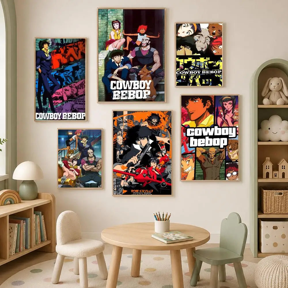 Cowboy Bebop Anime Wall Poster – Self-Stick Waterproof HD Print Anime Wall Poster Axl