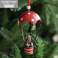 Christmas Hot Air Balloon Iron Ornament | Tree Pendant Christmas Tree Ornament Axl Elk