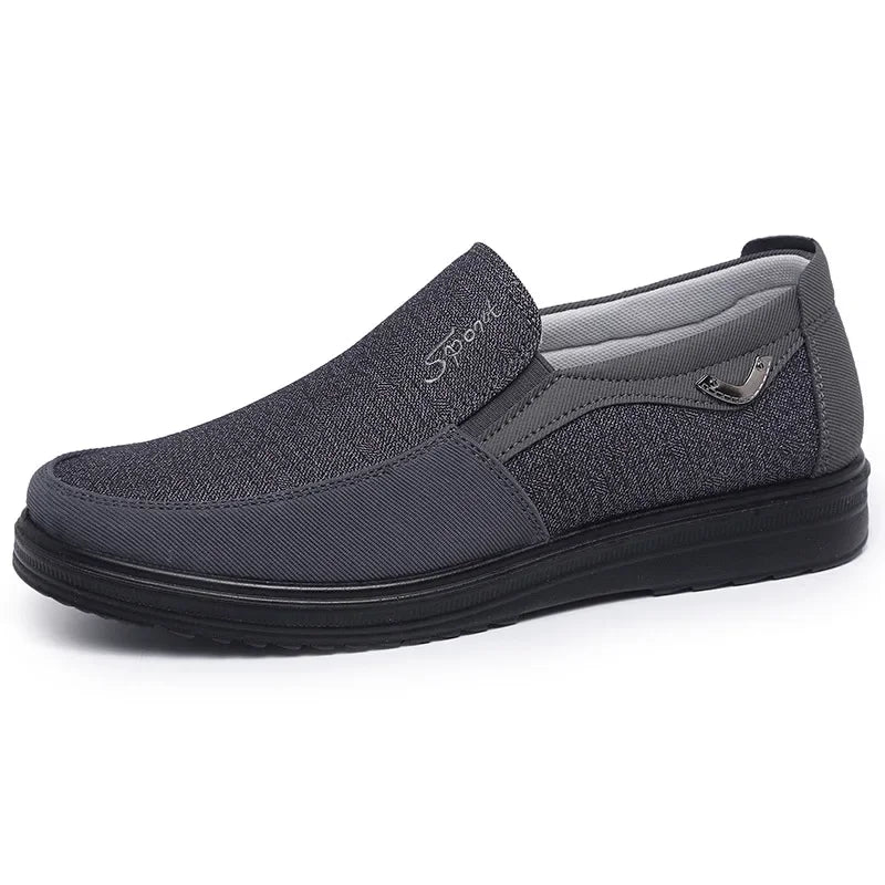 Men's Canvas Slip-On Loafers – Breathable Flat Sneakers Plus Size Canvas Slip-On Loafers Axl