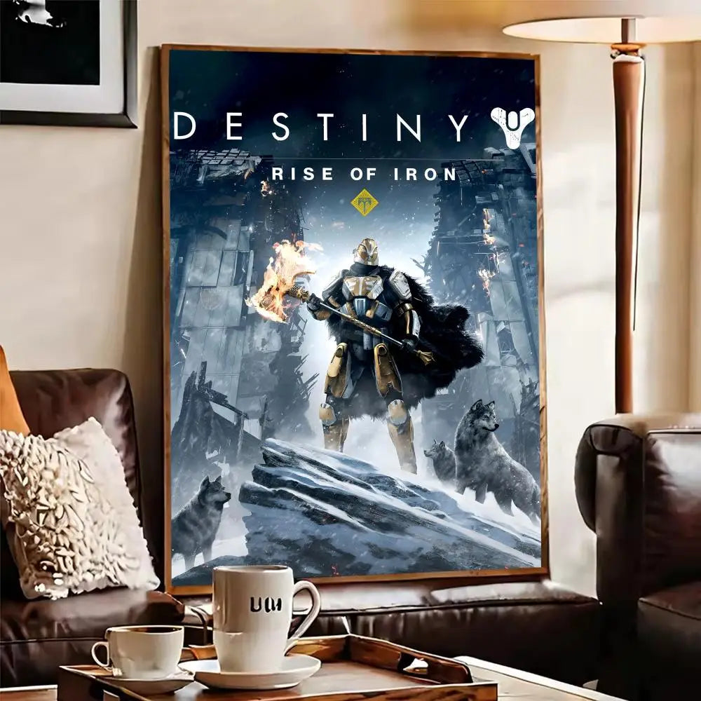 Destiny 2 Canvas Wall Art Poster – UV-Resistant Unframed Print Canvas Wall Art Axl
