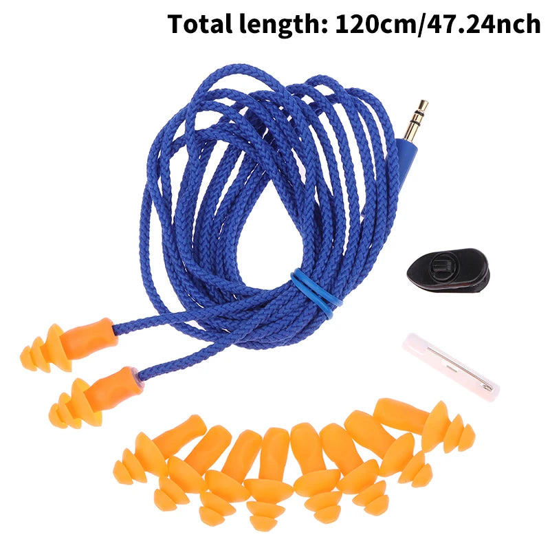 Industrial Noise Reduction Earplugs – Reusable Silicone Work Ear Protection Industrial Earplugs Axl 120CM