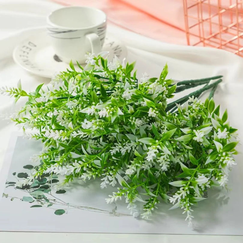 Artificial Plastic Lavender Stems – Fake Flowers Home & Wedding Artificial Flower Stems Axl