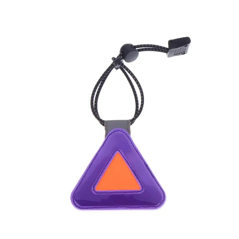 Bike Triangle Reflective Safety Sticker for Night Riding Bike Reflective Sticker Axl Purple