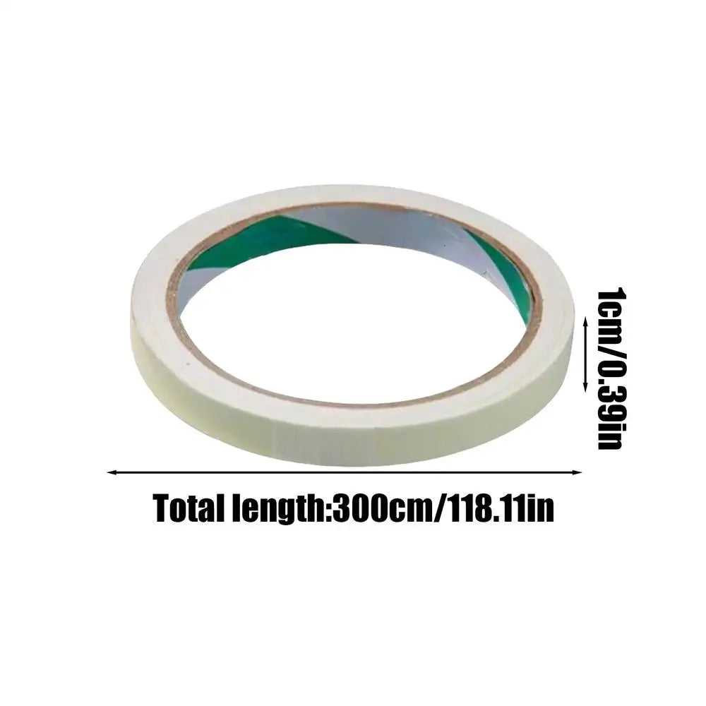 Glow in the Dark Safety Tape – Green Fluorescent Egress Marker Safety Glow Tape Axl 1cmx3m