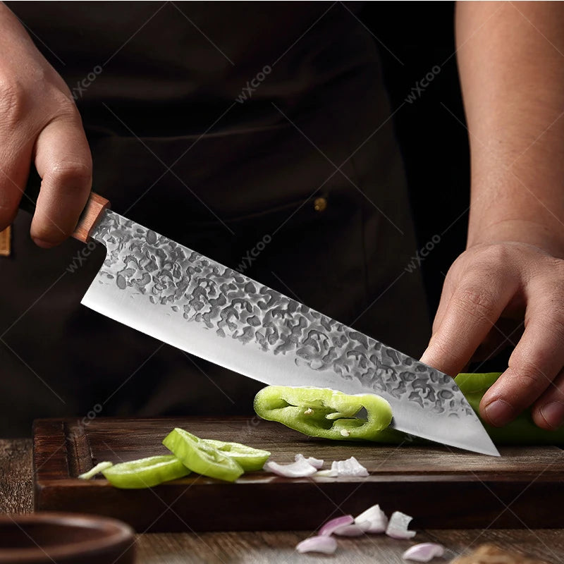 WXCOO Japanese Chef Knife – Stainless Steel Cleaver & Slicer Chef Knife Axl