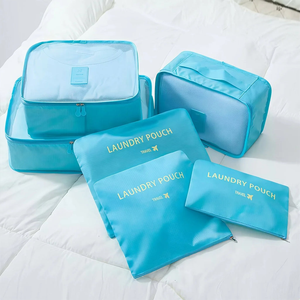 6-Piece Travel Storage Organizer Bags – Clothing & Underwear Set Travel Storage Organizer Axl