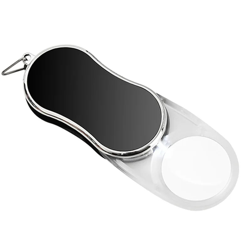Folding 3.5X Magnifying Glass with LED Light – Portable Loupe LED Magnifying Glass Axl black
