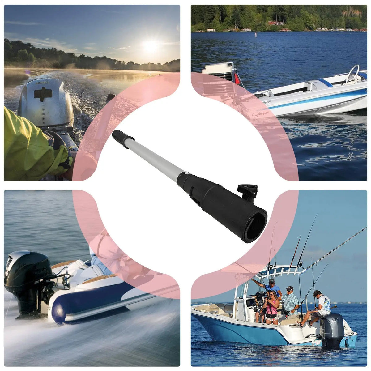 Adjustable Outboard Tiller Extension Handle – Aluminum Alloy Tiller Extension Handle Axl