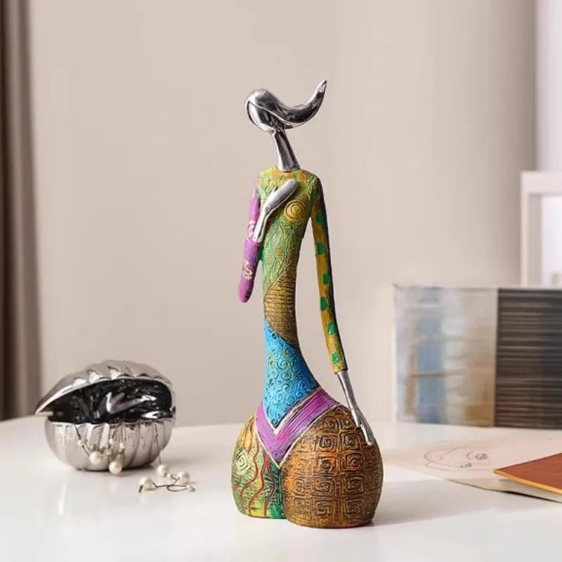 Nordic Abstract Resin Figurine | Luxury Desktop Sculpture Décor Decorative Figurine Axl