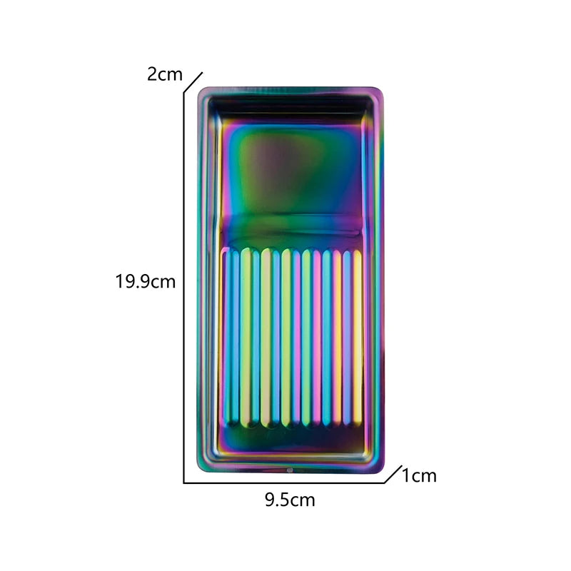 Nail Tool Sterilizing Tray – Stainless Steel Disinfection Dish Nail Sterilizing Tray Axl Multicolor