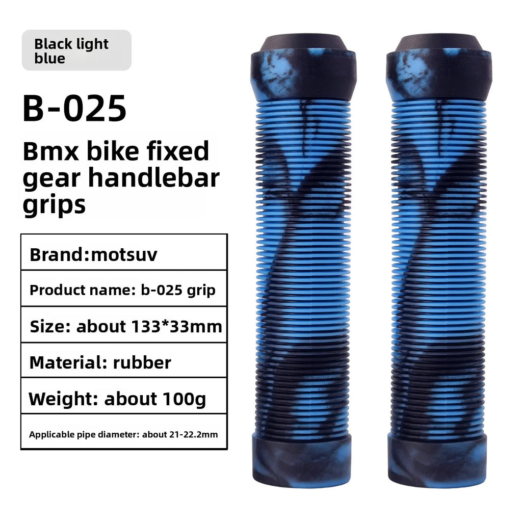 Anti-Slip Rubber Bike Handlebar Grips – Fixed & Folding Bikes Bike Handlebar Grips Axl Blackish light blue
