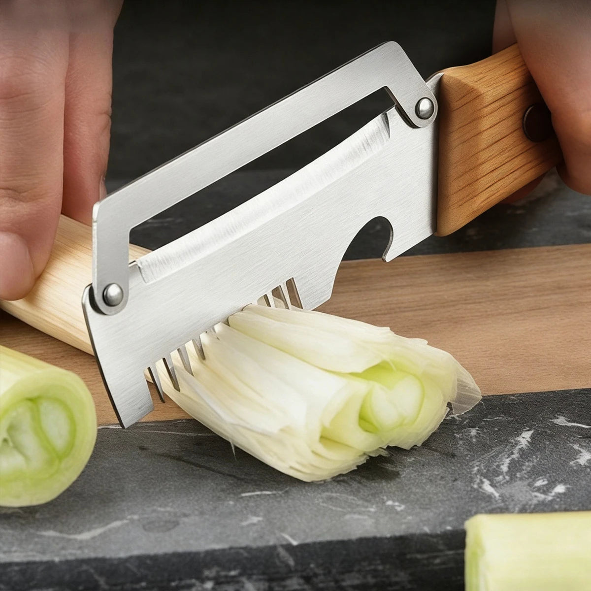 Wooden Handle Stainless Steel Vegetable & Fruit Peeler Vegetable Peeler Axl