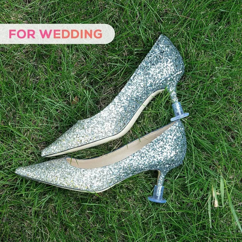 21 Pairs Clear Heel Protectors for Grass & Uneven Floors S/M/L Heel Protectors Axl