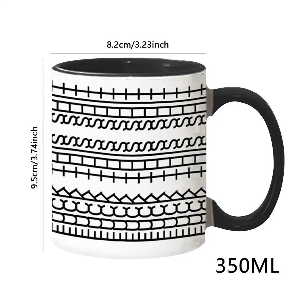 Ceramic Coffee Mug – Microwave-Safe Fun Design Cup Ceramic Coffee Mug Axl Black 350ml