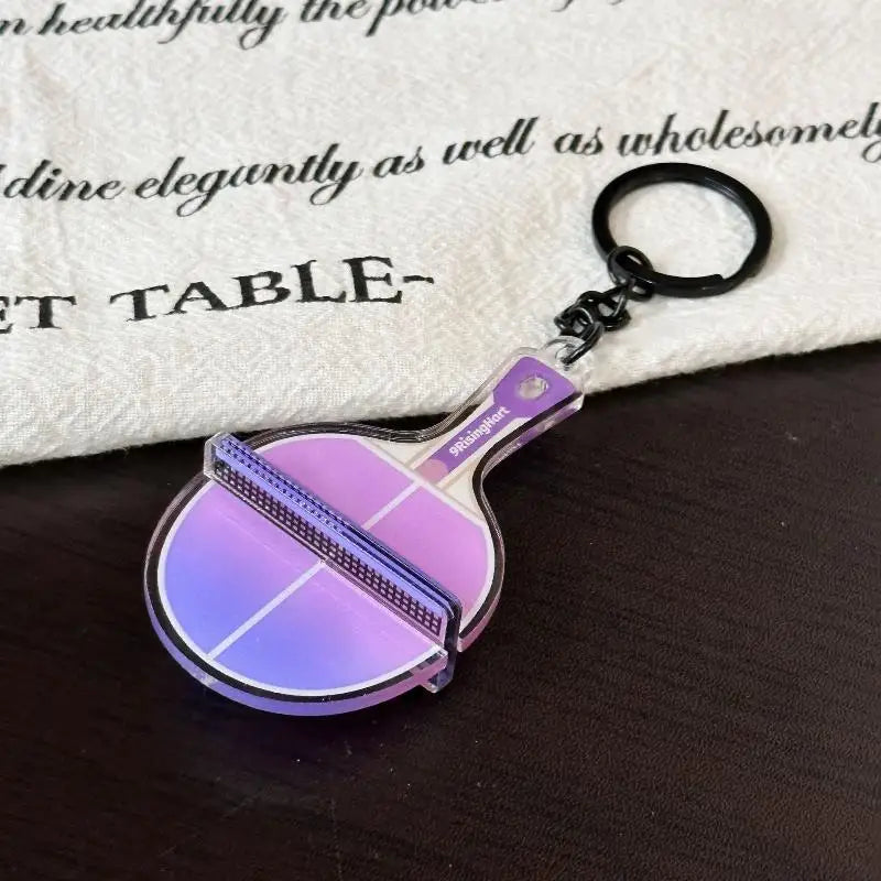 Mini 3D Ping Pong Table Keychain – Acrylic Sports Keyring Gift Sports Novelty Keychain Axl A18