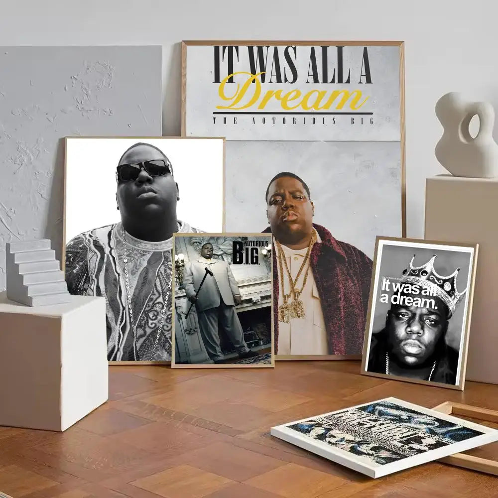 Notorious B.I.G Wall Poster Sticker – HD Print Mural Decal Wall Poster Sticker Axl