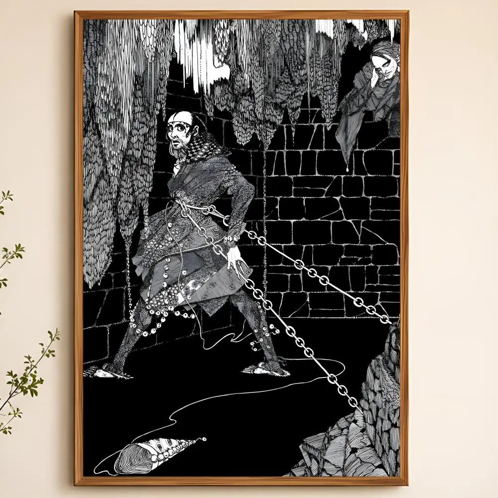 Harry Clarke Art Poster – Self-Adhesive Waterproof Wall Print Decorative Wall Poster Axl White09 60X90cmNoframe
