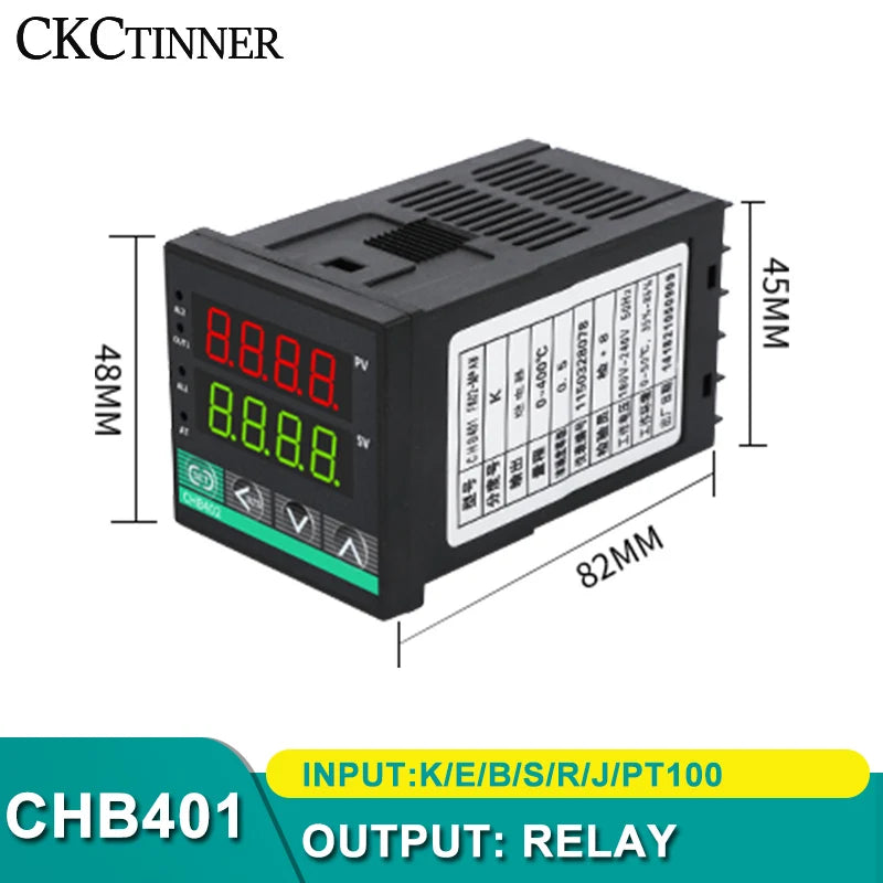 CHB402/702/902 Dual Output PID Temperature Controller 220V Temperature Controller Axl CHB401 relay