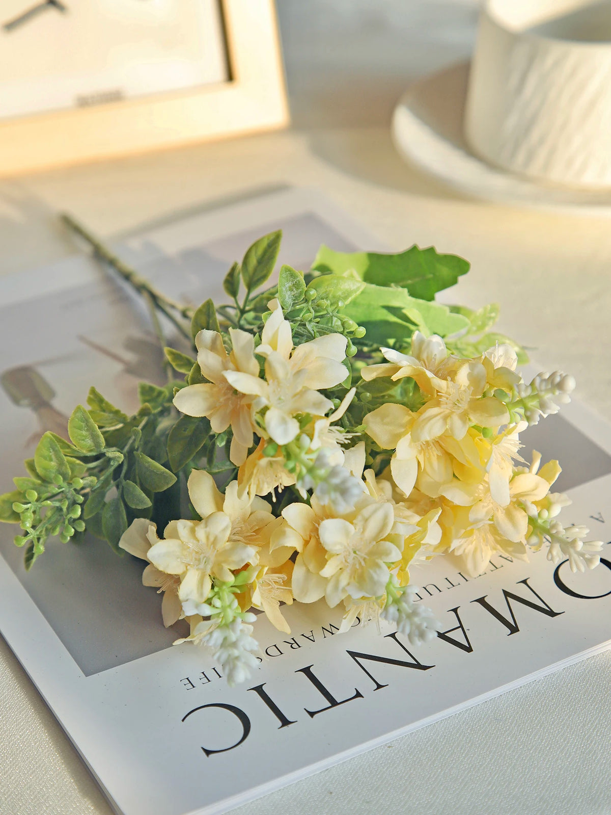 Silk Yucca Gloriosa Artificial Flower Bouquet | Wedding & Home Artificial Flower Bouquet Axl YELLOW 1 PC