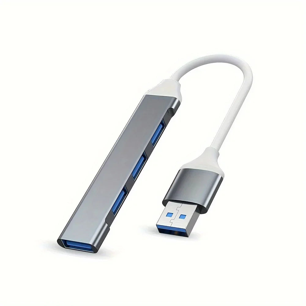 4-Port USB-C Hub 3.0 OTG Adapter for MacBook & Laptop USB-C Hub Axl Dark gray Type-C