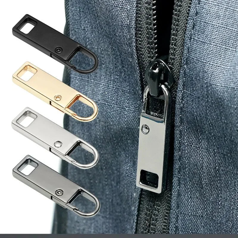 4-Pack Universal Metal Zipper Sliders – Easy Replacement Pulls Zipper Sliders Axl