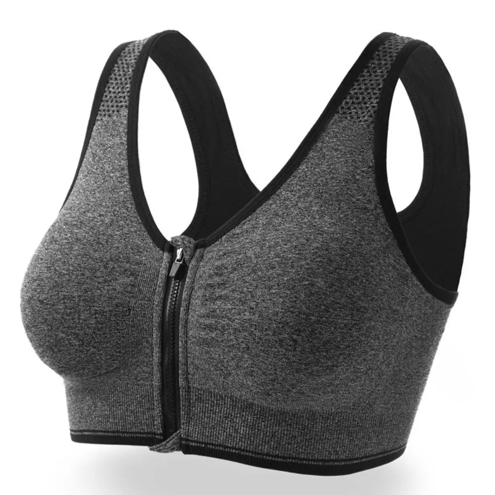 Women's Wireless Sports Bra – Breathable Hollow Yoga Bralette Yoga Sports Bra Axl grey-3xl