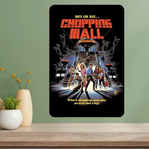 Chopping Mall Movie Metal Poster Sign – Retro Aluminum Wall Art Metal Poster Sign Axl aluminum sign aluminum 20x30cm