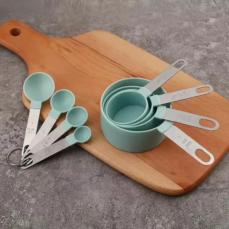 8-Piece Stainless Steel Measuring Cups & Spoons Set | Nestable Measuring Cups & Spoons Axl
