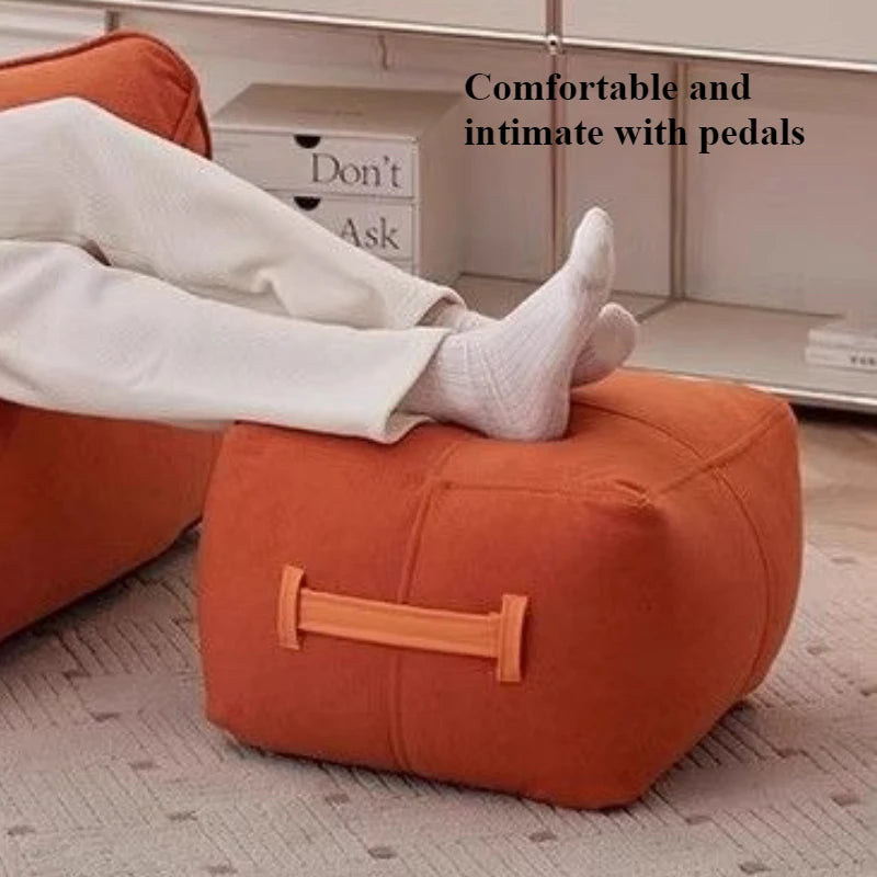 Fluffy Bean Bag Sofa Chair with Foot Pedal | Single Person Bean Bag Sofa Chair Axl