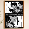 Black Torch Manga Waterproof PVC Peel & Stick Wall Poster Manga Wall Poster Axl White13 60X90cmNoframe