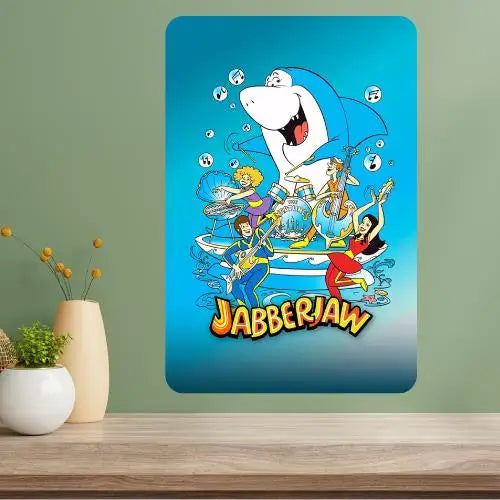 Jabberjaw Classic TV Show Metal Poster Sign | Retro Wall Art Metal Wall Sign Axl aluminum sign aluminum 40x30cm