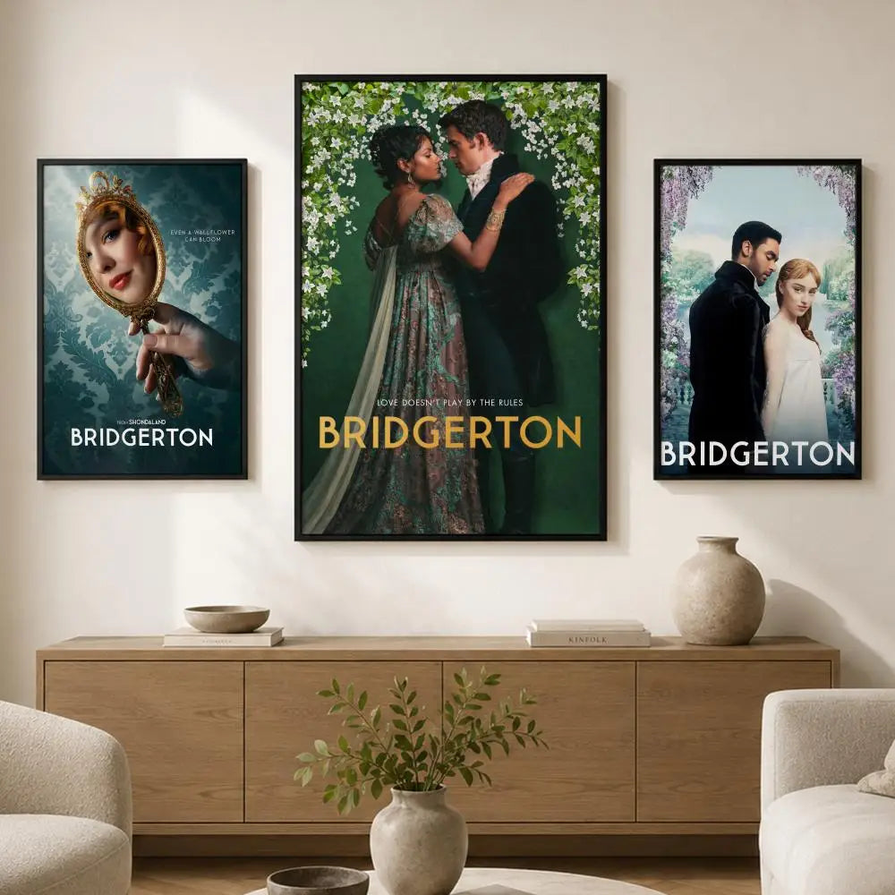 Bridgerton TV Poster – Self-Adhesive Waterproof Wall Art Decor Decorative Wall Poster Axl