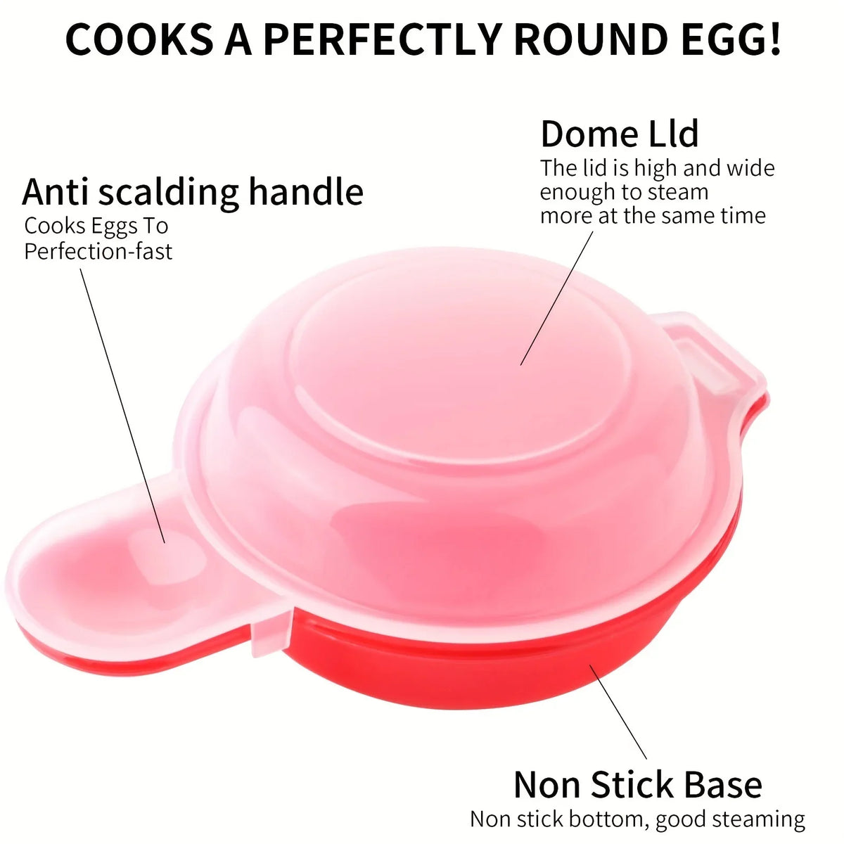Easy Eggwich Microwave Egg Cooker Set of 2 | Kitchen Gadget Microwave Egg Cooker Axl