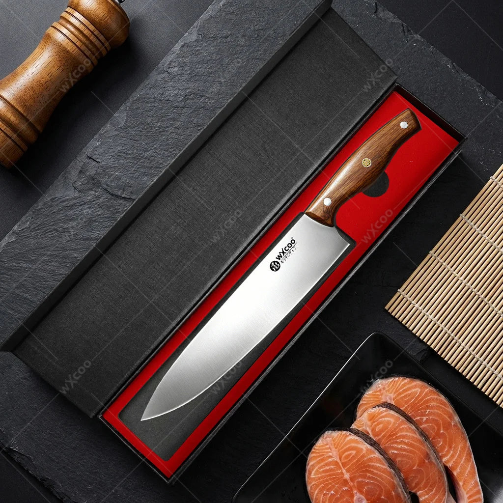WXCOO Japanese Santoku Knife Set – 5-Piece Stainless Steel Kitchen Knife Set Axl Chef Knife